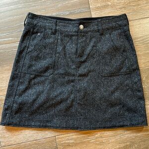 Woolrich charcoal wool blend skirt size 12